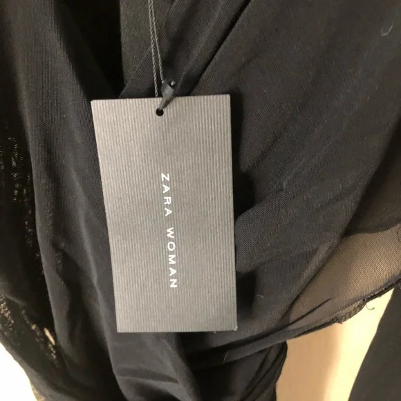 NWT Zara one Shoulder mesh dress - Picture 5 of 7